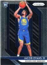 2018-19 Panini Prizm #212 Jacob Evans III Rookie Golden State Warriors NBA NM-MT