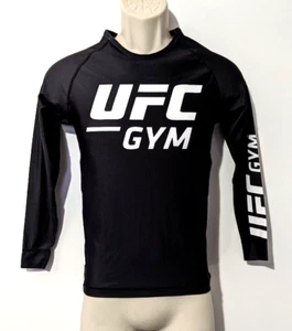 UFC Gym By Vandal Kimonos Stretch Hyper Dry Compression Shirt Sz YL Black/White - Picture 1 of 6