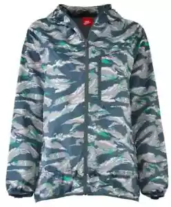 Nike Womens Packable Camo Trail Running Jacket Hoodie - Green Sizes XS-S-M - New - Picture 1 of 5
