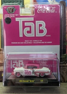 M2 1954 CHEVROLET BEL AIR CHASE 1:64 SCALE COCA COLA TAB 1/ 750 MADE USA STOCK! - Picture 1 of 6