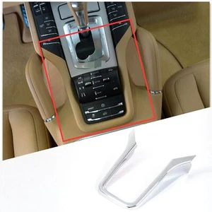 ABS Chrome Center Console Gear Shift Panel Trim Frame For Porsche Cayenne 11-17 - Bild 1 von 4