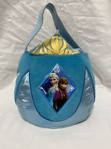 Disney Frozen - Elsa & Anna Large Plush Basket - Easter Basket- Halloween- Blue