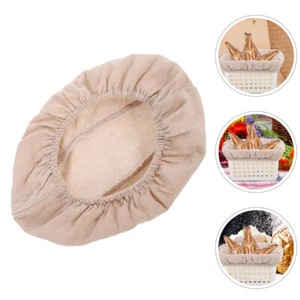 Oval Shape Bread Basket Liner Dough Sourdough Banneton Basket Cotton Linen - Picture 1 of 12