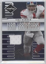 2008 Leaf Limited Team Trademarks Team Logo Materials /50 Tiki Barber #T-37