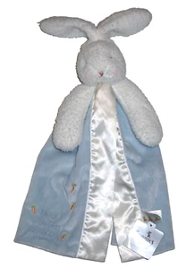 NWT Bunnies By The Bay Blue Best Friends Indeed Bunny Carrots Baby Blanket Lovey - Picture 1 of 1