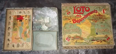Ancien jeu LOTO DES DEPARTEMENTS ET PRODUITS DE FRANCE (colonies)- NK Atlas - Photo 1/4
