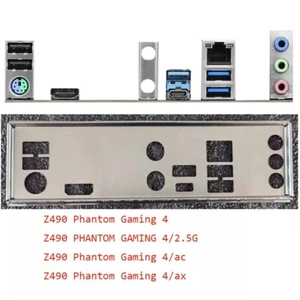 Shield I/O IO Backplate For ASRock Z490 PHANTOM GAMING 4/2.5G Motherboard - Bild 1 von 2