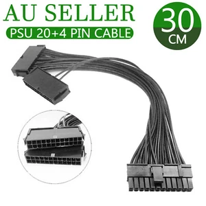 Power Supply PSU 24 pin ATX Mainboard Motherboard Adapter Connector Cable Dual - Picture 1 of 11