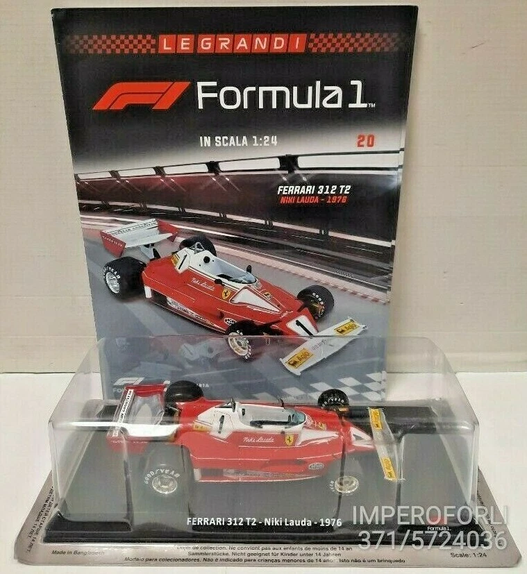 FERRARI 312 T2 NIKI LAUDA 1976 LE GRANDI FORMULA1 SCALA.1:24 n.20 - Immagine 1 di 1