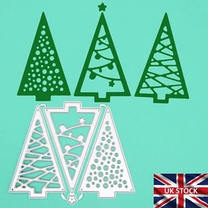 3 Weihnachtsbäume Metall Stanzformen, Baum, Karten basteln, Scrapbooking, Basteln C9 - Bild 1 von 9