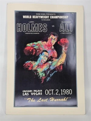 LeRoy Neiman Holmes VS. Ali 石版画,“The Last Hurray”Ceasers Palace,1980 — 第 1/4 张图片