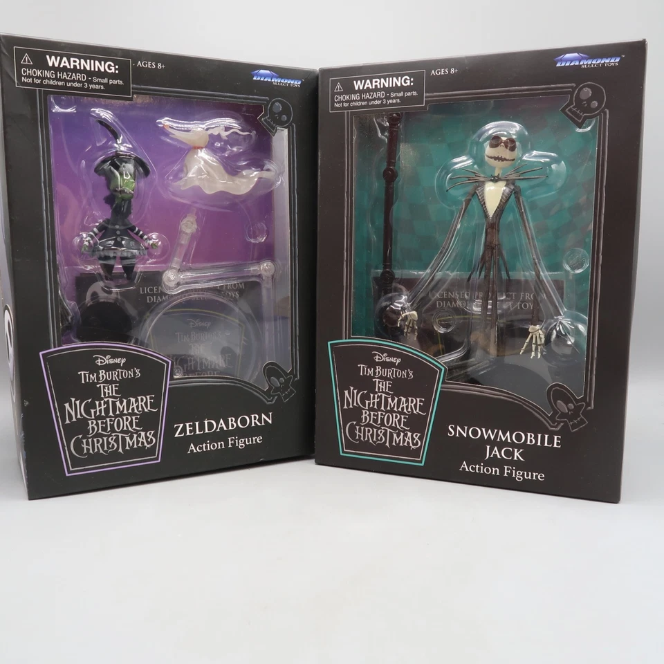 Lote de figuras Pesadilla antes de Navidad Zeldaborn Zero moto de nieve Jack Disney Foto 1 de 4