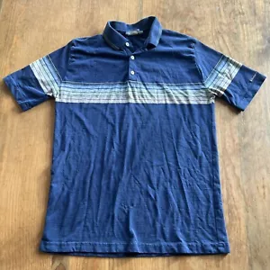 Vintage Billabong Men’s Size L Short Sleeve Striped Polo Shirt Made in Sydney - Picture 1 of 9