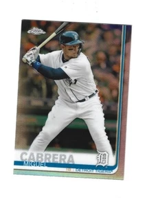2019 Topps Chrome Refractors #115 Miguel Cabrera DETROIT TIGERS - Picture 1 of 1
