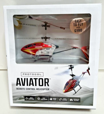 Protocol Aviator Indoor Remote Control RC Helicopter with Gyro Stabilization NIB - Image 1 of 4