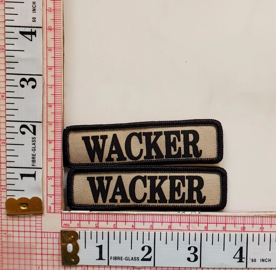 Wacker Jacket Vest Patch Crest Badge Lot Of 2 - Image 1 of 1