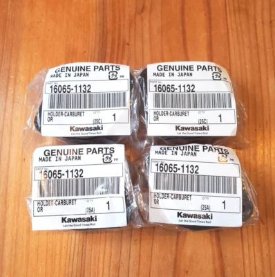 KAWASAKI Genuine Ninja ZX750 KZ750 CARBURETOR HOLDER SET 16065-1132 NEW - Imagem 1 de 4