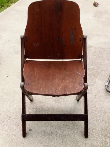 Antique Folding Wood Chair Cover
