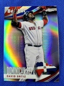 2021 #B-2 David Ortiz Topps Chrome Baseball Beisbol Dominican Republic Red Sox - Picture 1 of 2