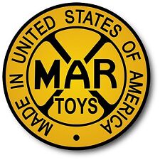 Vintage REPRODUCTION MARX USA Tin Wind Up Toy DECAL STICKER 4 INCH