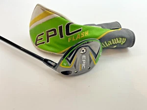 CALLAWAY EPIC FLASH 3 WOOD PLUS 13.5 DEGREE STIFF FLEX MITSUBISHI TENSEI SHAFT - Picture 1 of 5