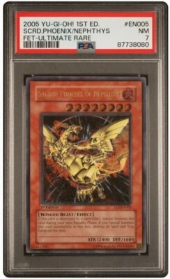 Sacred Phoenix of Nephthys Ultimate Rare 1st Edition FET-EN005 PSA 7 - Image 1 of 2