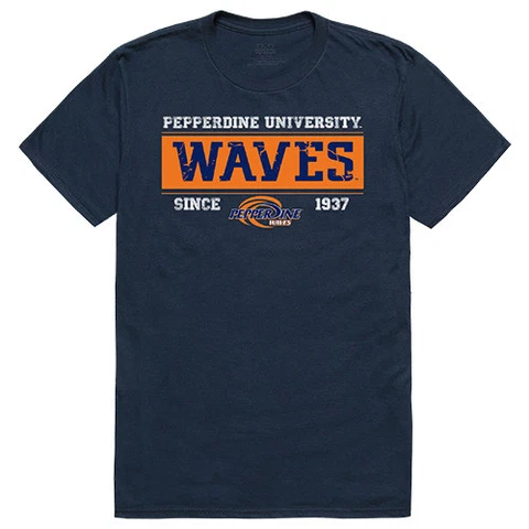 Pepperdine University Waves NCAA Established Tees T-Shirt Cover