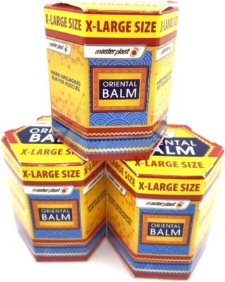 MASTERPLAST Master plast Oriental Balm X-large warm massaging rub for muscle Pack of 3 x 36g
