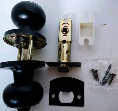 Juego de perillas de puerta de bronce frotado con aceite - Caja abierta Foto 1 de 4