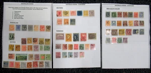 AUSTRALIA STATES USED & UNUSED Collection of ALL SIX STATES Inc Some CUT SQUARES - Picture 1 of 8