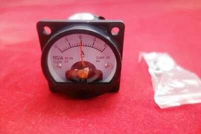 DC Minus Zero Plus -10A-0+10A Ammeter Panel AMP Current Meter SO45 Cutout 45mm