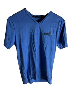 Puma T-Shirt blau Größe S Logo Grafik - Bild 1 von 11