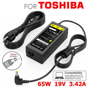 65W For Toshiba Satellite Series AC Adapter Charger PA3714U-1ACA PA5178U-1ACA US - Picture 1 of 7