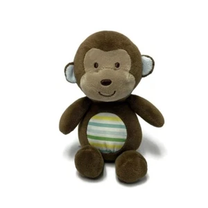 Carters Brown Monkey Plush Striped Belly 2015 Stuffed Animal Toy 61701 - Picture 1 of 9