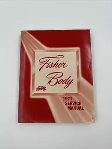 Vintage 1971 Fisher Body Automobile Car Shop Service Manual - Bild 1 von 13