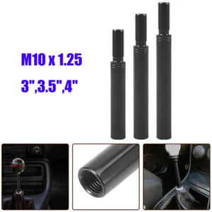 3/3.5/4in Aluminum Shift Knob Extender Extension Lever Gear Manual Shifter Rod - Foto 1 di 12
