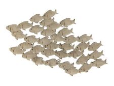 The Cape Cod Large School of Fish, Hand Crafted Wall Art, Antiqued and Distre...