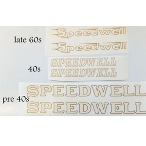 Speedwell down tube decals choices one pair per sale - Foto 1 di 1