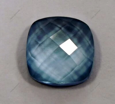 Extremely 9.20 Ct Natural Certified Aquamarine Square Carving Loose Gemstone - Image 1 of 4
