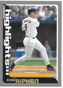 2000 Topps Baseball Cal Ripken Season Highlights Orioles - Picture 1 of 2