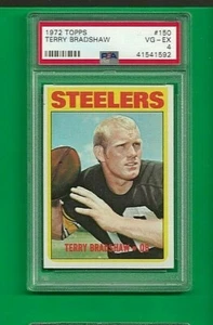 1972 Topps FB Terry Bradshaw Pittsburgh Steelers #150 🚀 🚀💥 PSA Graded 4 - Picture 1 of 2