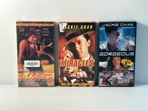 Jackie Chan VHS Lot - City Hunter, Miracles, Gorgeous - Foto 1 di 9