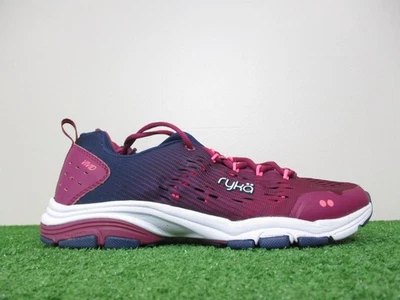Ryka Vivid Shoes Womens 7 Purple Pink Navy Road Track Running Trainer Cushion - Image 1 of 4