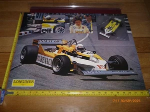 ALAIN PROST/GILLES VILLENEUVE LONGINES RENAULT/FERRARI D/S AUTOSPORT POSTER - Picture 1 of 10