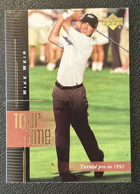 2001 Upper Deck Mike Weir Tour Time Card #192 PGA Golf - Image 1 of 2
