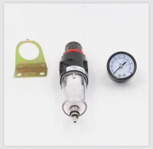 Air Pressure Regulator Gauge Spray Gun In-Line Water Oil Trap Filter Separator - Picture 1 of 4