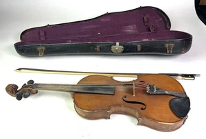 Violín vintage reparado por Frederick Gosparlin 1936 con arco de gafas - Imagen 1 de 23