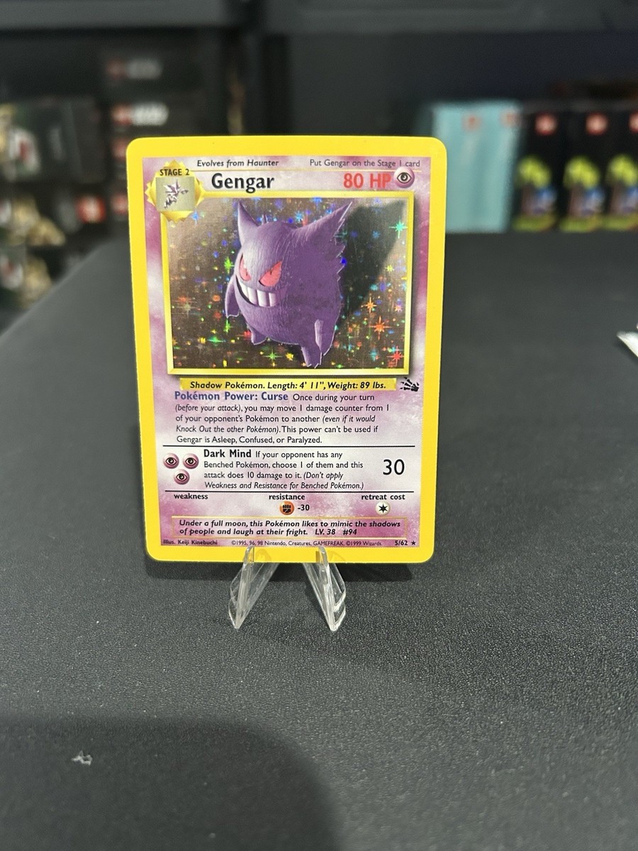Gengar Pokémon TCG Psychic Holo Rare Individual Collectible Gengar Pokémon TCG Psychic Holo Rare Individual Collectible
