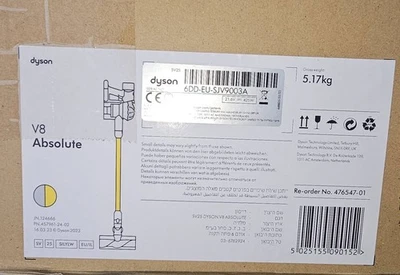 Dyson V8 Absolute Akku-Staubsauger 425W HEPA 40 Min. Gold/Silber NEU - Bild 1 von 2