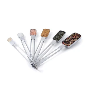 Measuring Spoon Set, Stainless Steel, 6-Piece - Picture 1 of 8
